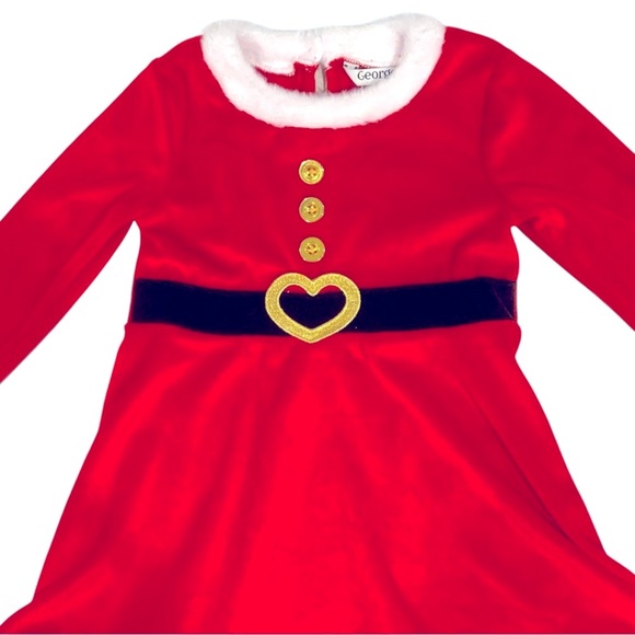 006 Christmas Red Velvet Dress - Picture 2 of 4